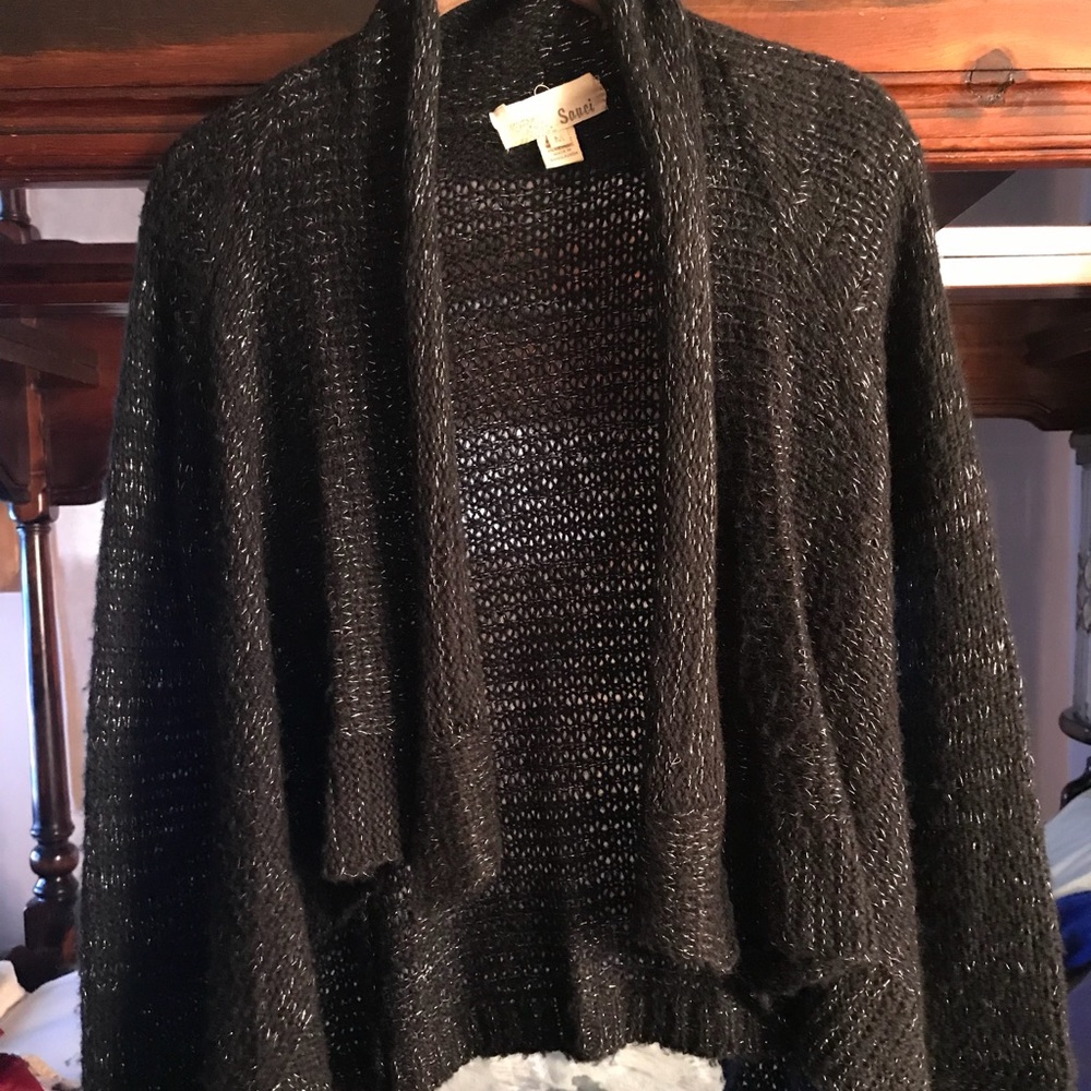 Blk Sparkle Cardigan